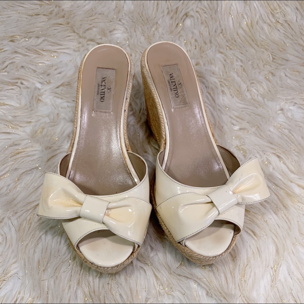 Valentino Garavani Patent Leather Espadrille 38